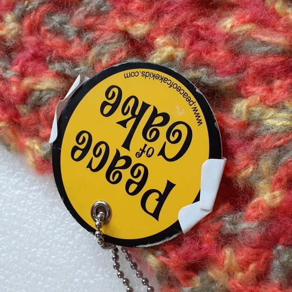 Peace of Cake Girl's Orange/Yellow Poncho - Picture 2 of 3